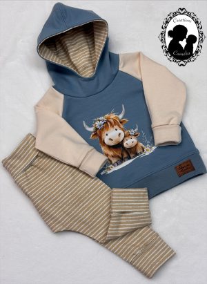 Ensemble duo vaches highland 3-12 mois