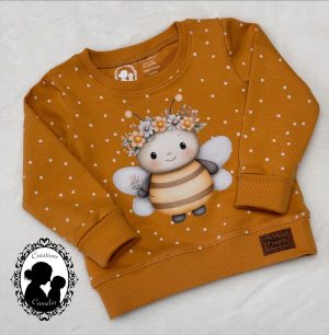 Chandail petite abeille couleur miel