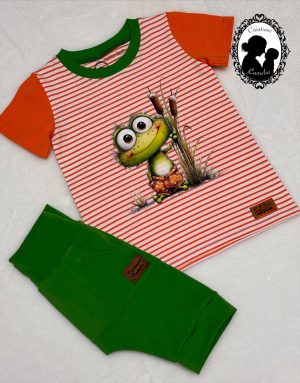 Ensemble court grenouille et quenouilles