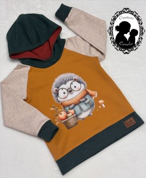 Hoodie hérissons/pommes